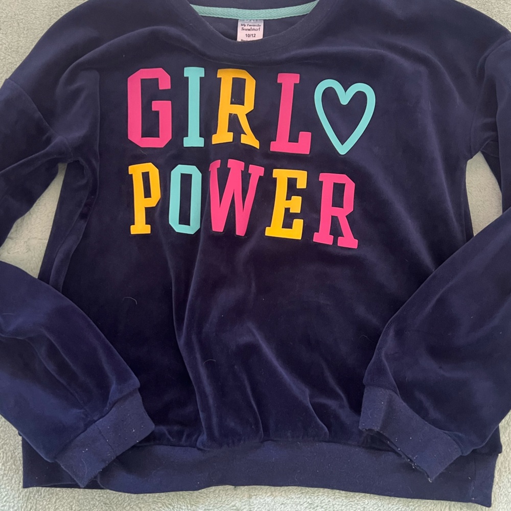 Cat & Jack Blue and Pink Graphic Sweatshirt